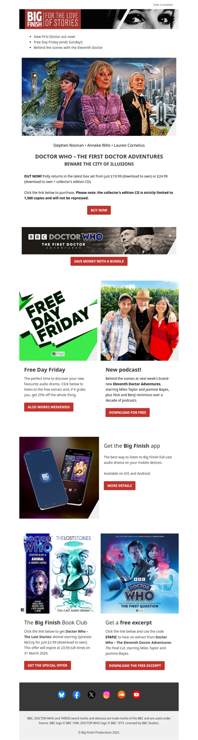 New Doctor Who OUT NOW: Beware the City of Illusions 👀