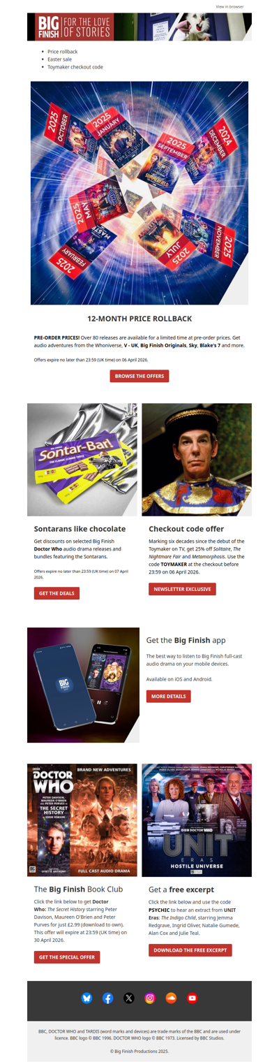 TRIPLE DOCTOR WHO EASTER SALE! 🐰🐣💐