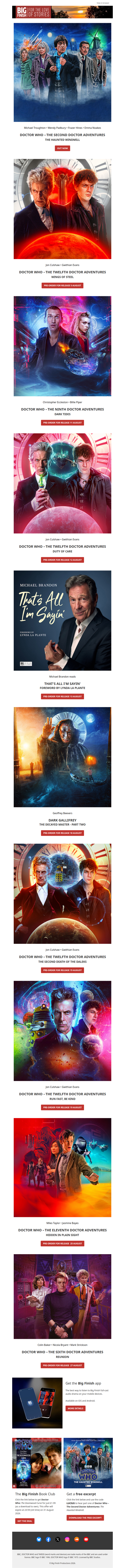 All the awesome August audio drama 🔥☀️🌡️
