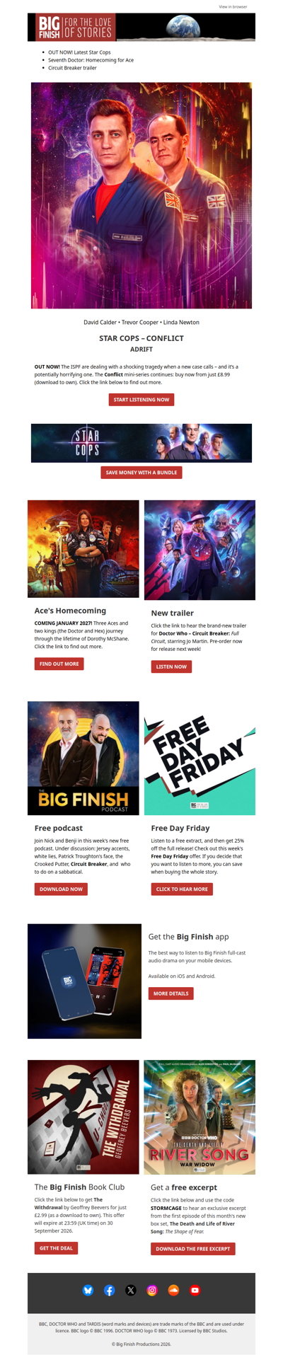 ❓ Did you miss all this Big Finish news?