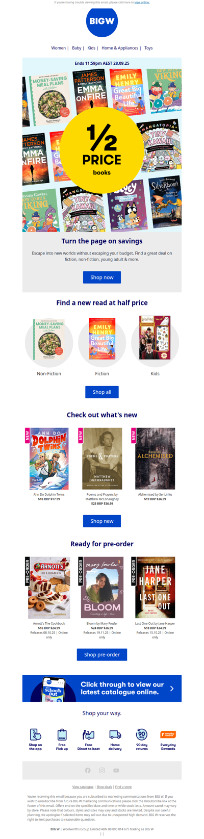 1/2 Price Books 📚