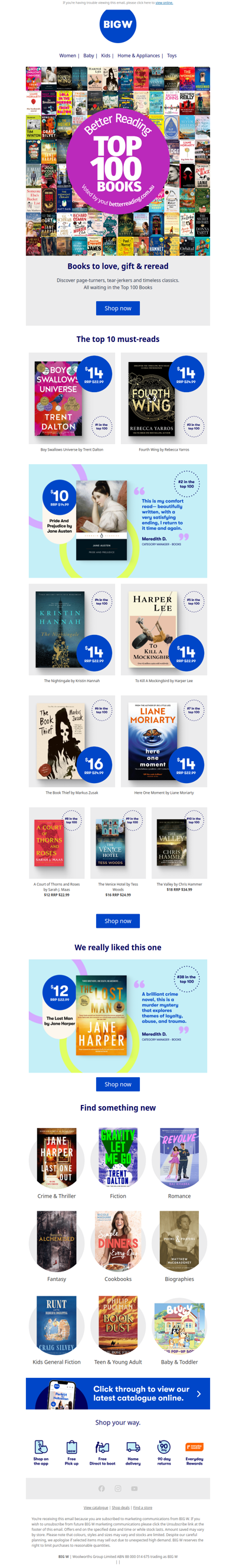 The Top 100 Books are here 📚