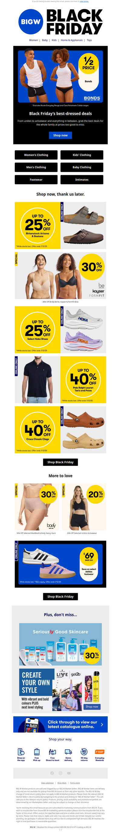 Fresh looks. Black Friday prices. 👕🔥