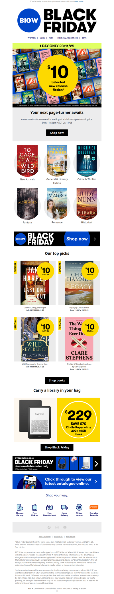 $10 Books. Today Only. Go. 📚