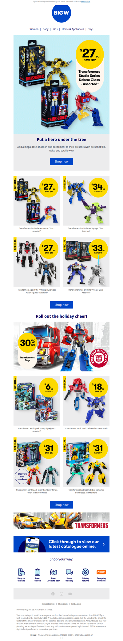 30% off Transformers Toys 🤖