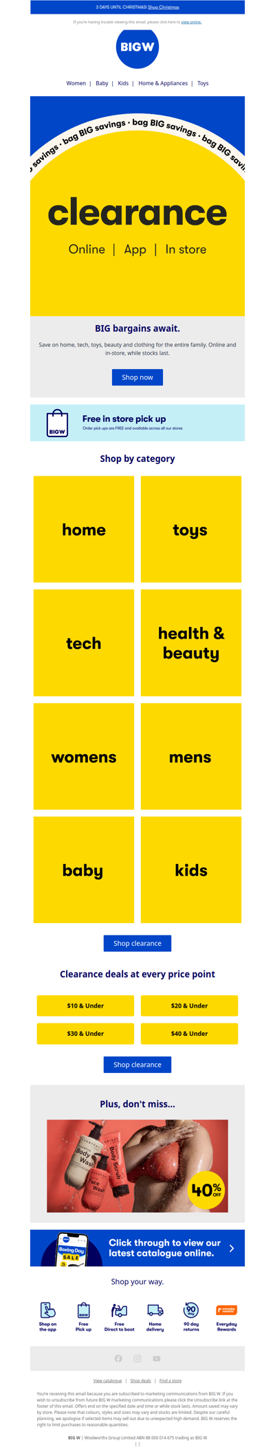 Clearance now live 💥