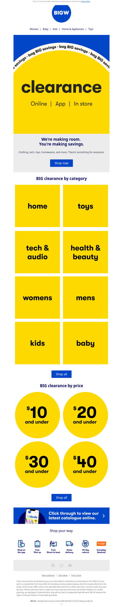 It's clearance time ⏰