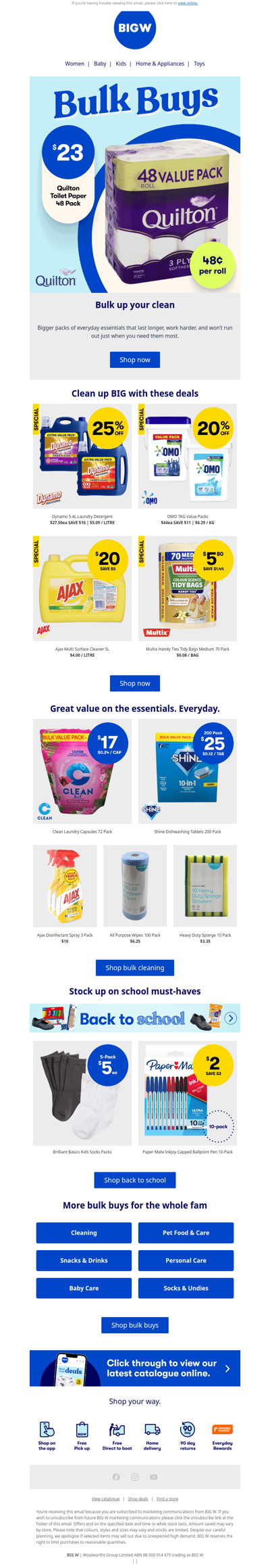 Bigger packs. Better value 🧽