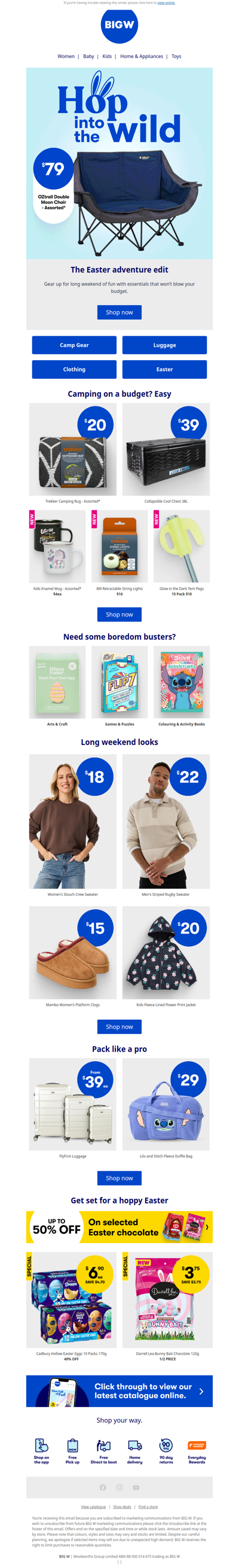 Gear up for your Easter getaway ⛺