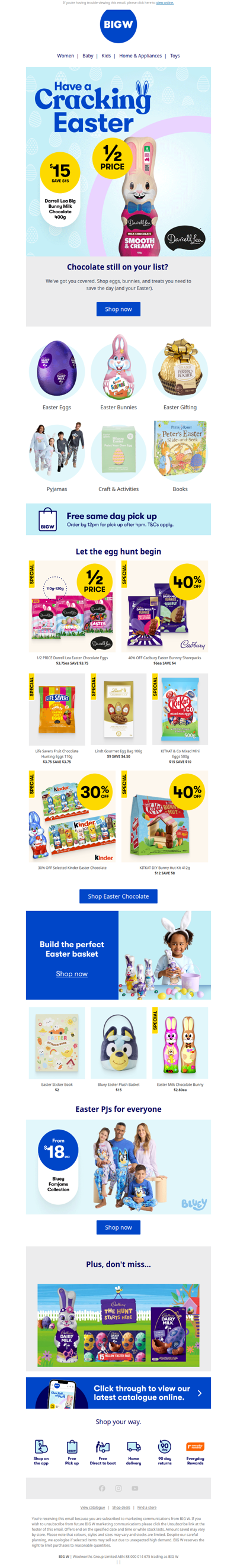 Up to 50% OFF Easter choccy 🍫