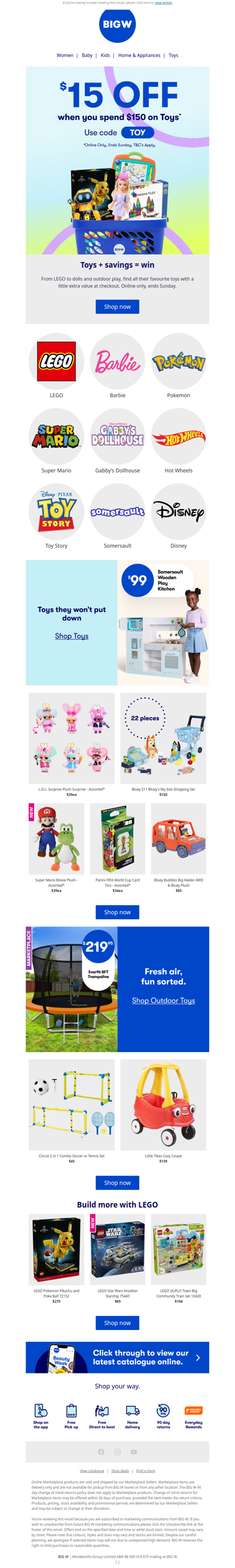Toy spend & save is on! 🧸