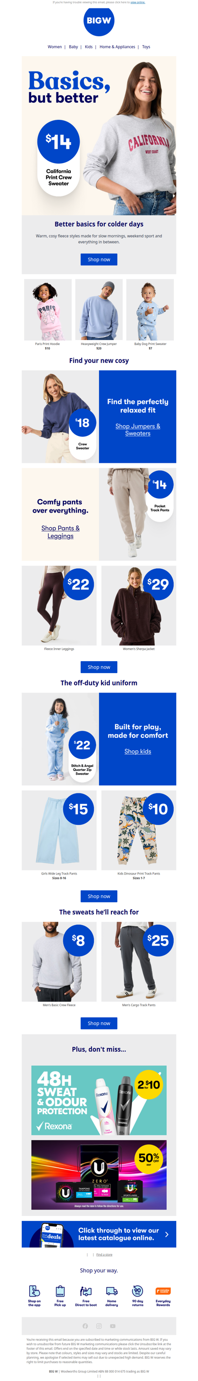 Your off-duty wardrobe