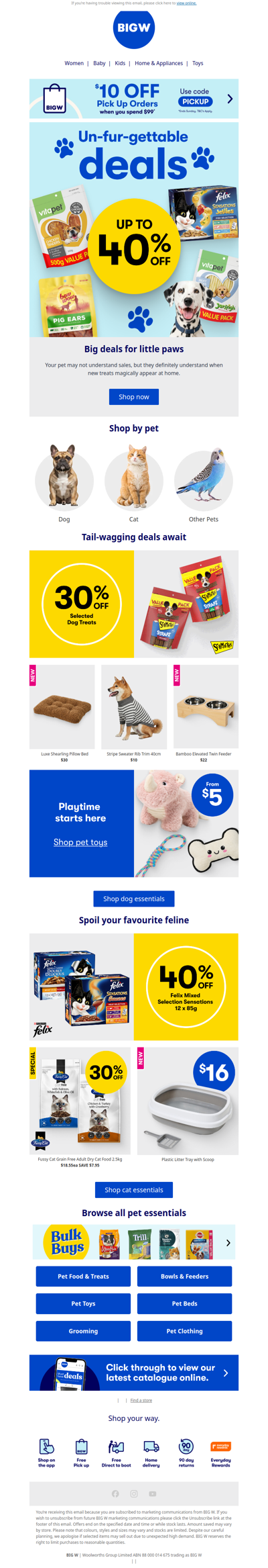 Up to 40% OFF pet goodies 🐾