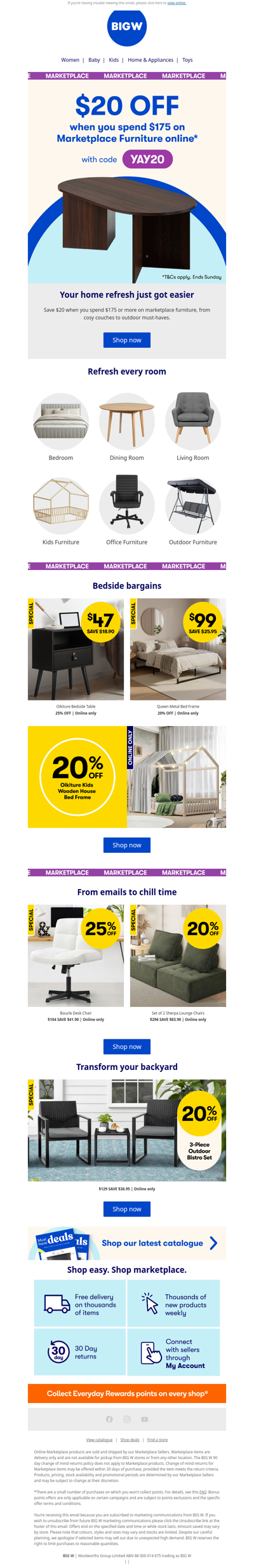 $20 OFF your next furniture find 🛋️
