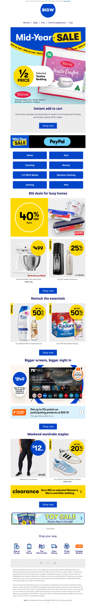 Mid-Year Sale: Bonds, Dyson & more