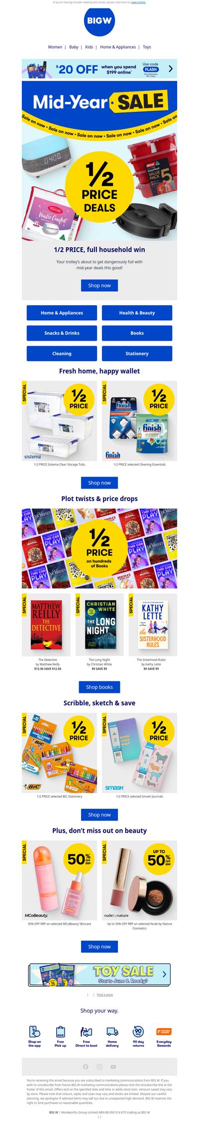 1/2 PRICE Deals 🤩
