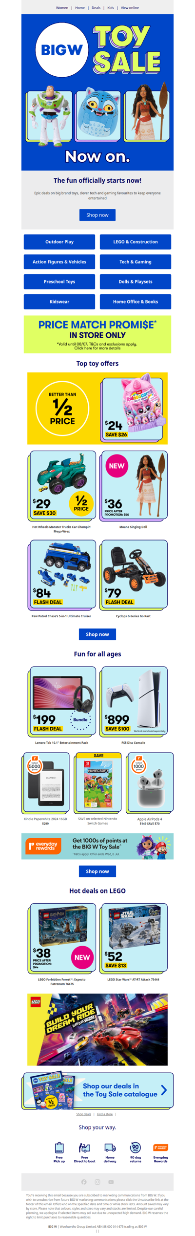 Toy Sale on NOW 🚀