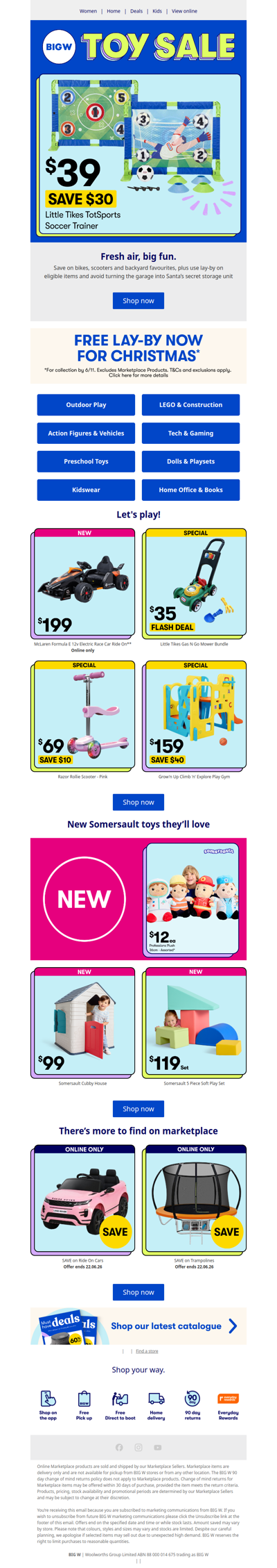 Take the Toy Sale fun outside 🤸
