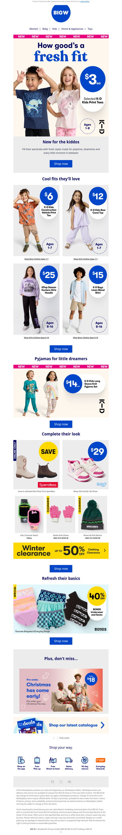 New fits for growing kids