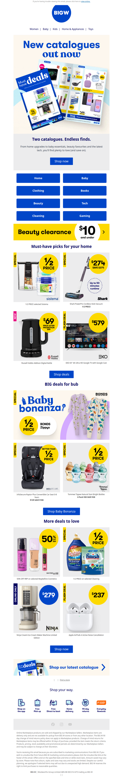 New catalogues. New savings.