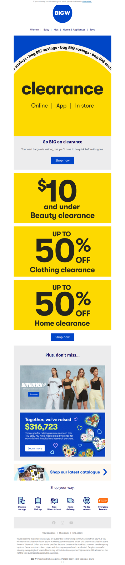 BIG clearance continues