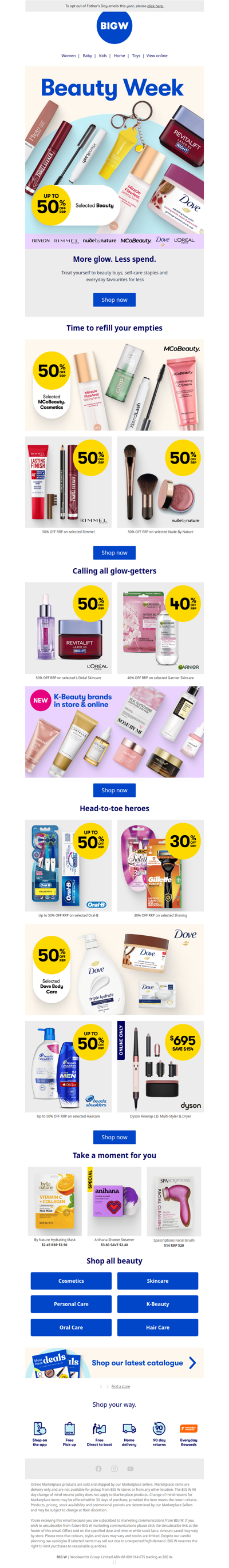 It's Beauty Week at BIG W! 💄
