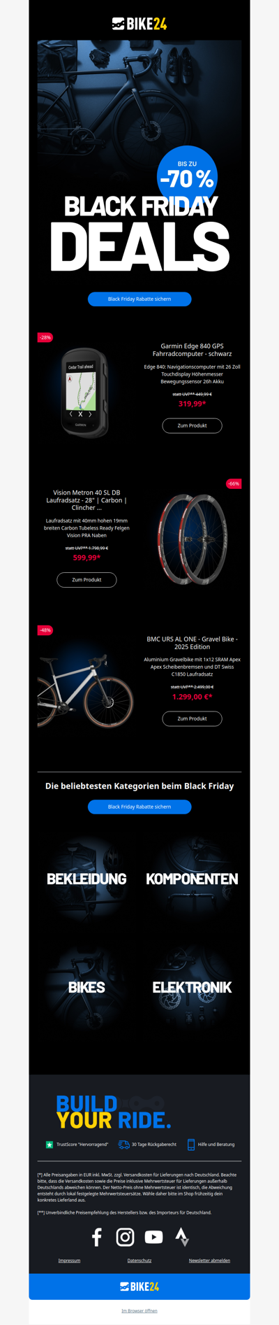 Tageskracher am Black Friday 🚨