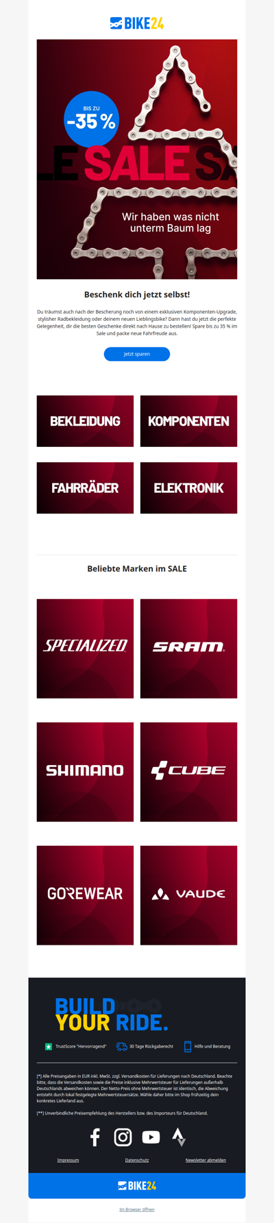 Bis zu 35 % Rabatt im SALE 🎁