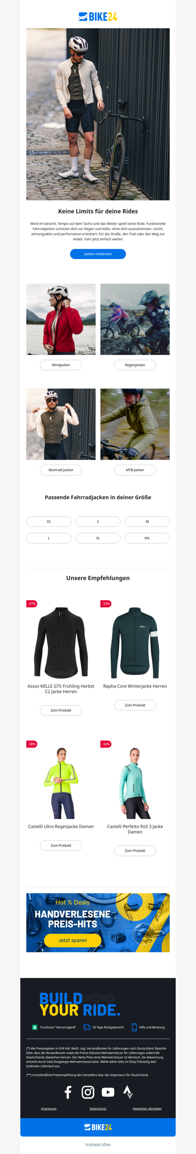 Fahrradjacken, die deine Rides besser machen 🌦️