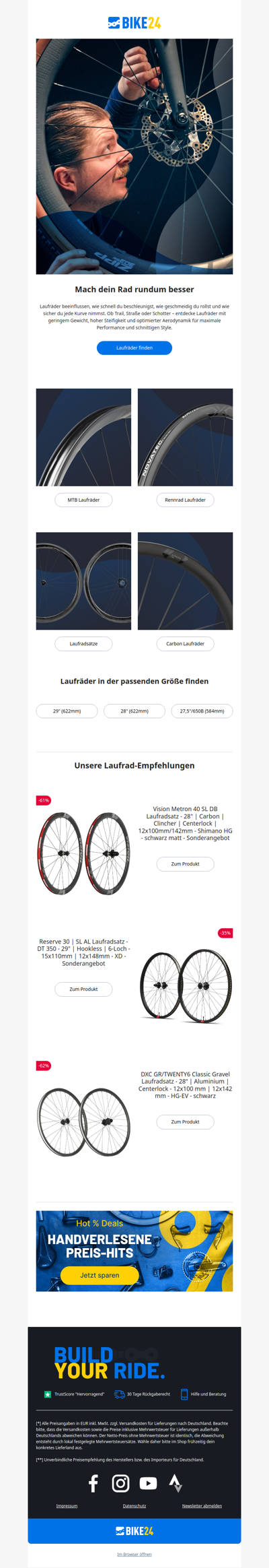 Neue Laufräder machen den Unterschied 🚴‍♂️