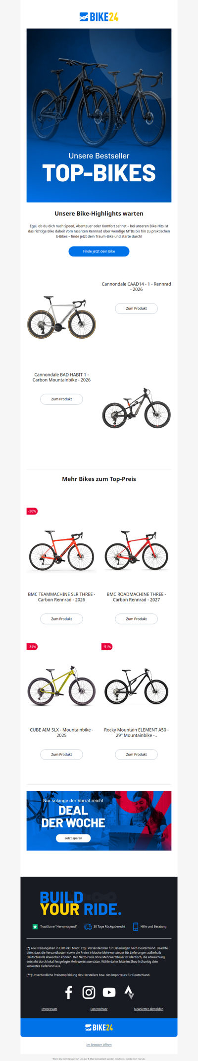 Jetzt unsere Top-Bikes entdecken 🚲