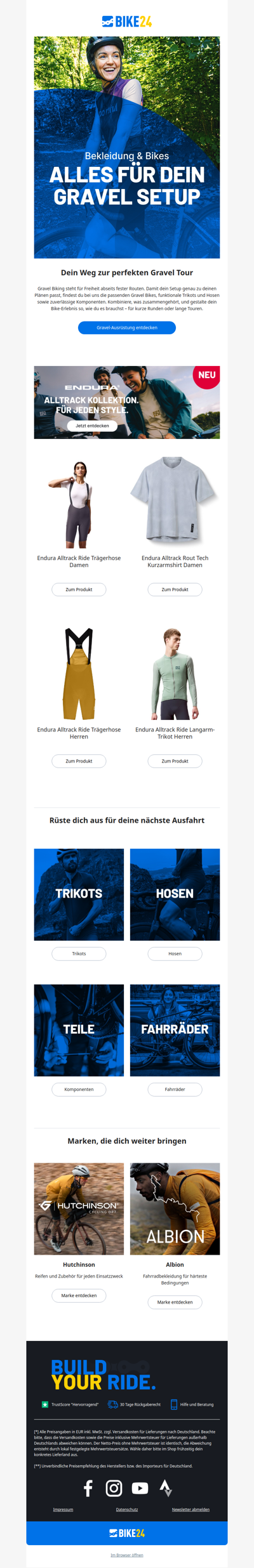 Gravel Biking: Fahrräder, Bekleidung, Teile