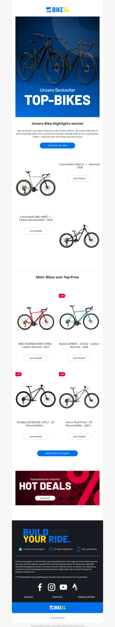 Jetzt unsere Top-Bikes entdecken 🚲