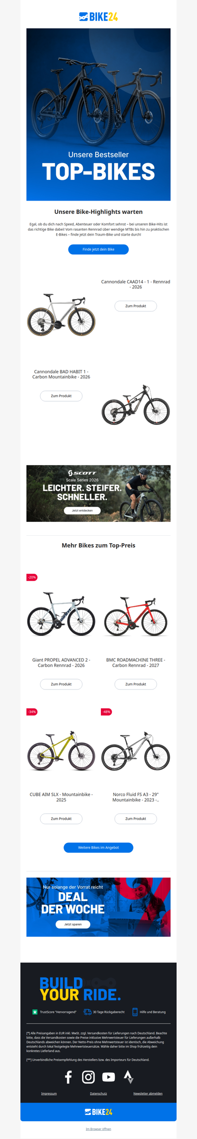 Jetzt unsere Top-Bikes entdecken 🚲