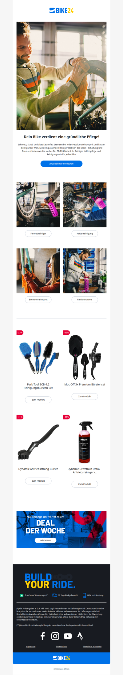 Fahrradreiniger für die ganze Saison