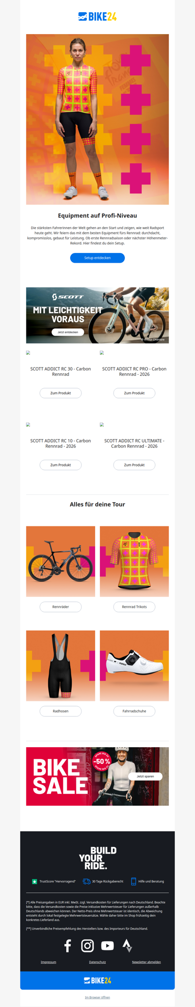 Tour de Femme: Profi-Equipment für dich