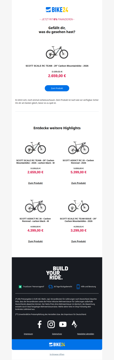 Noch auf der Suche?