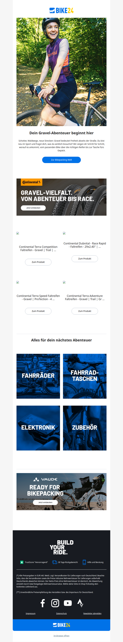 Bereit für dein nächstes Gravel-Abenteuer?