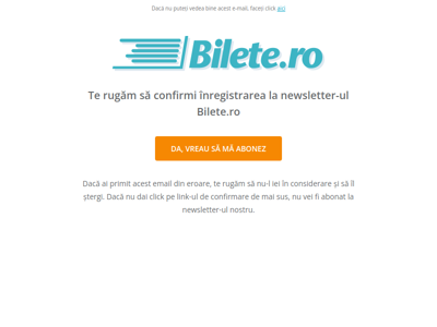 Confirmă abonarea la newsletter