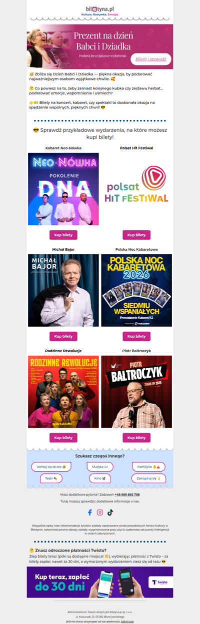 🥳 Dzień Babci i Dziadka – masz już prezent?