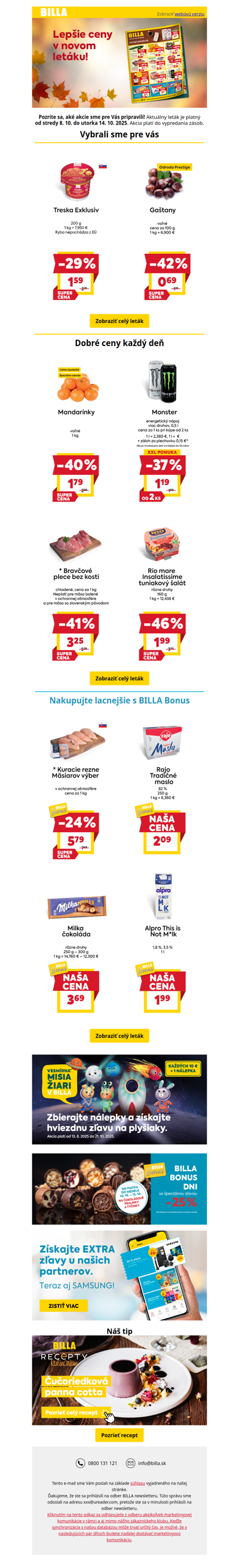 🛒 Nový leták prináša nové zľavy