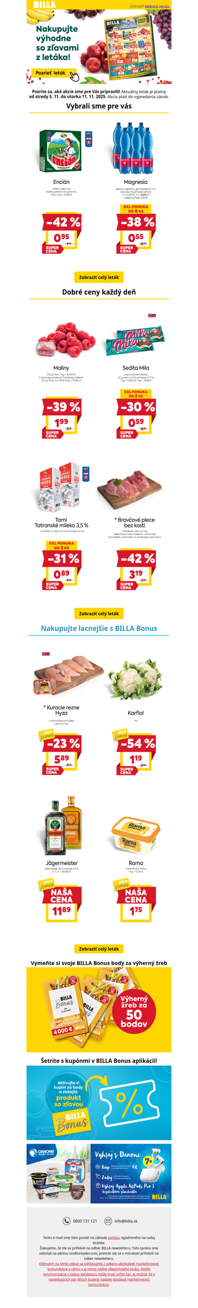 🤩 Nakupujte výhodne so zľavami z letáka