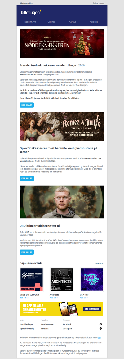 Presale: Hold fast i juletraditionen med Nøddeknækkeren i Tivoli