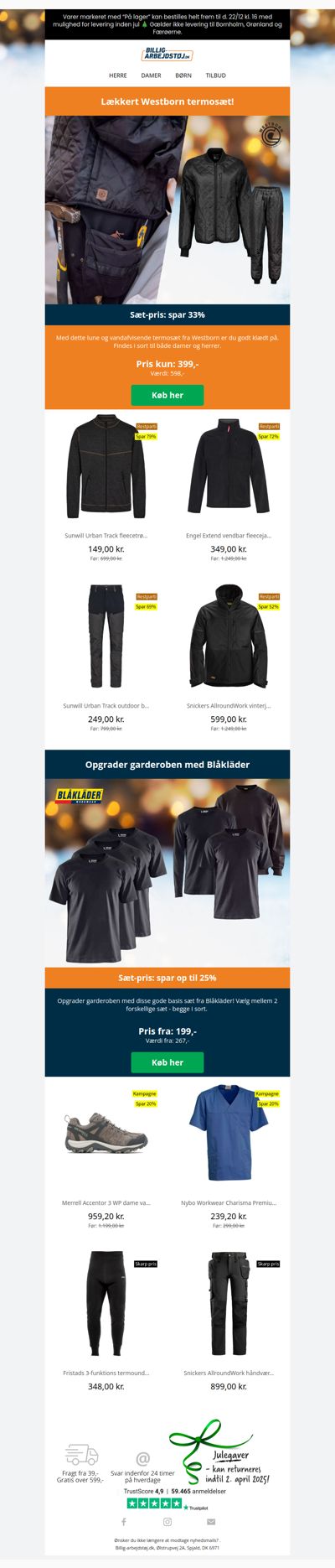 Julegaveidé: termosæt til 399,-