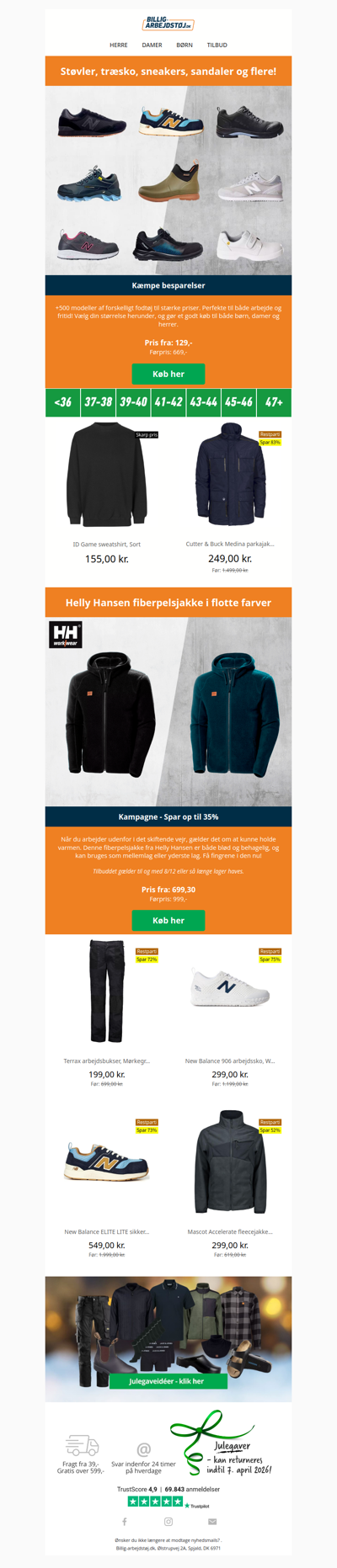 Fodtøj med op til 77% rabat! 🥾