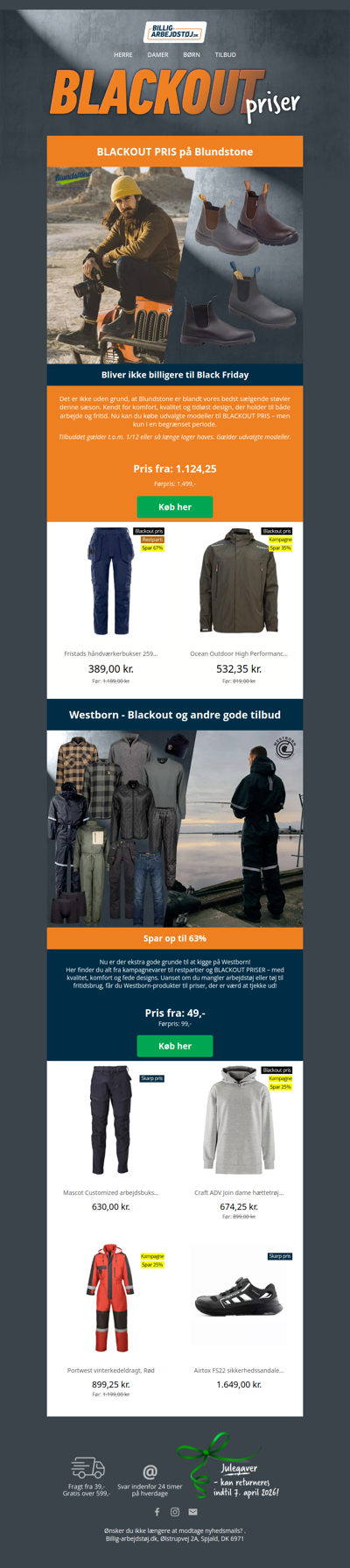 Kom først til Blundstone tilbuddene