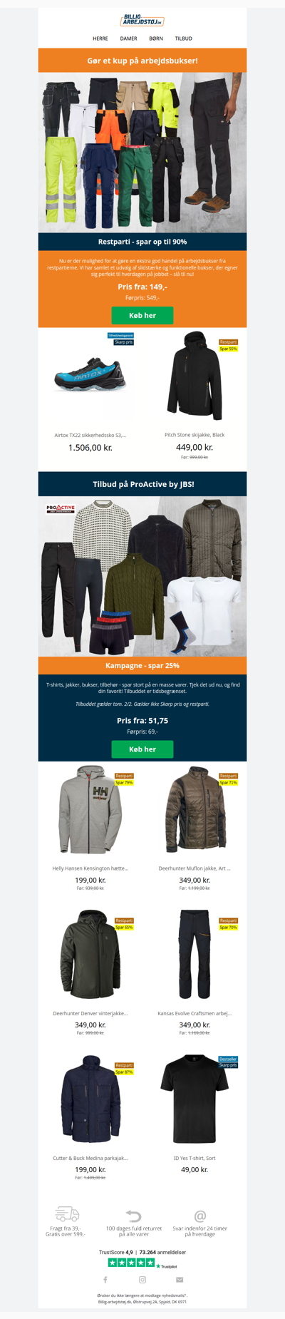 Arbejdsbukser til stærke priser 🥳