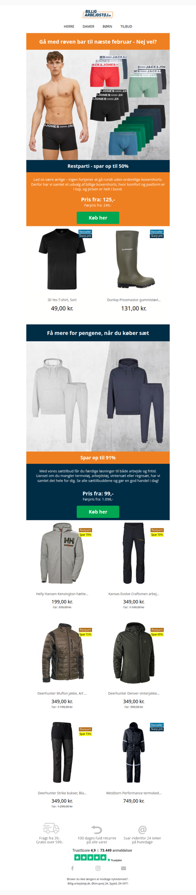 Han som ingen bukser har, må gå med røven bar