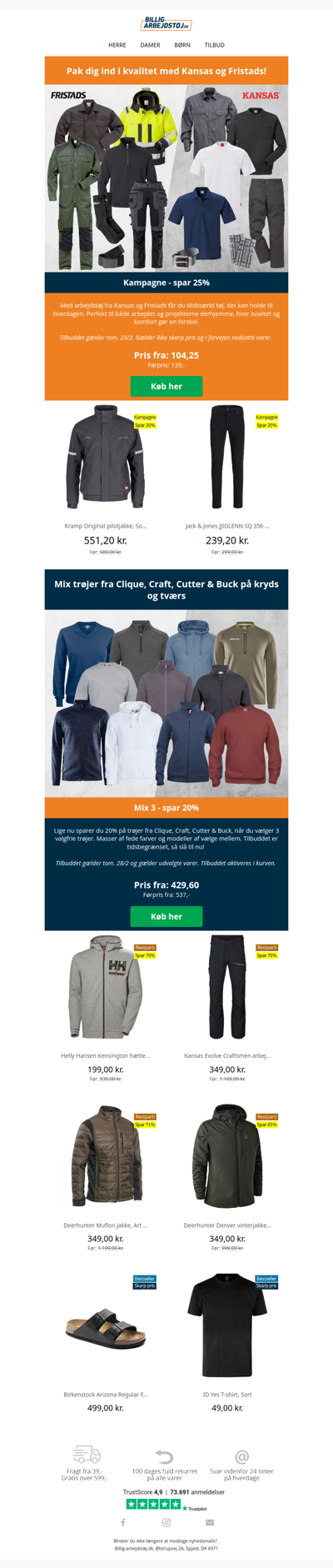 25% rabat på Fristads og Kansas 🤩