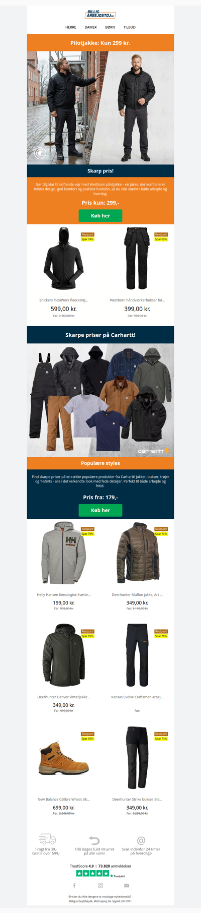 299 kr. for pilotjakke fra Westborn 😱